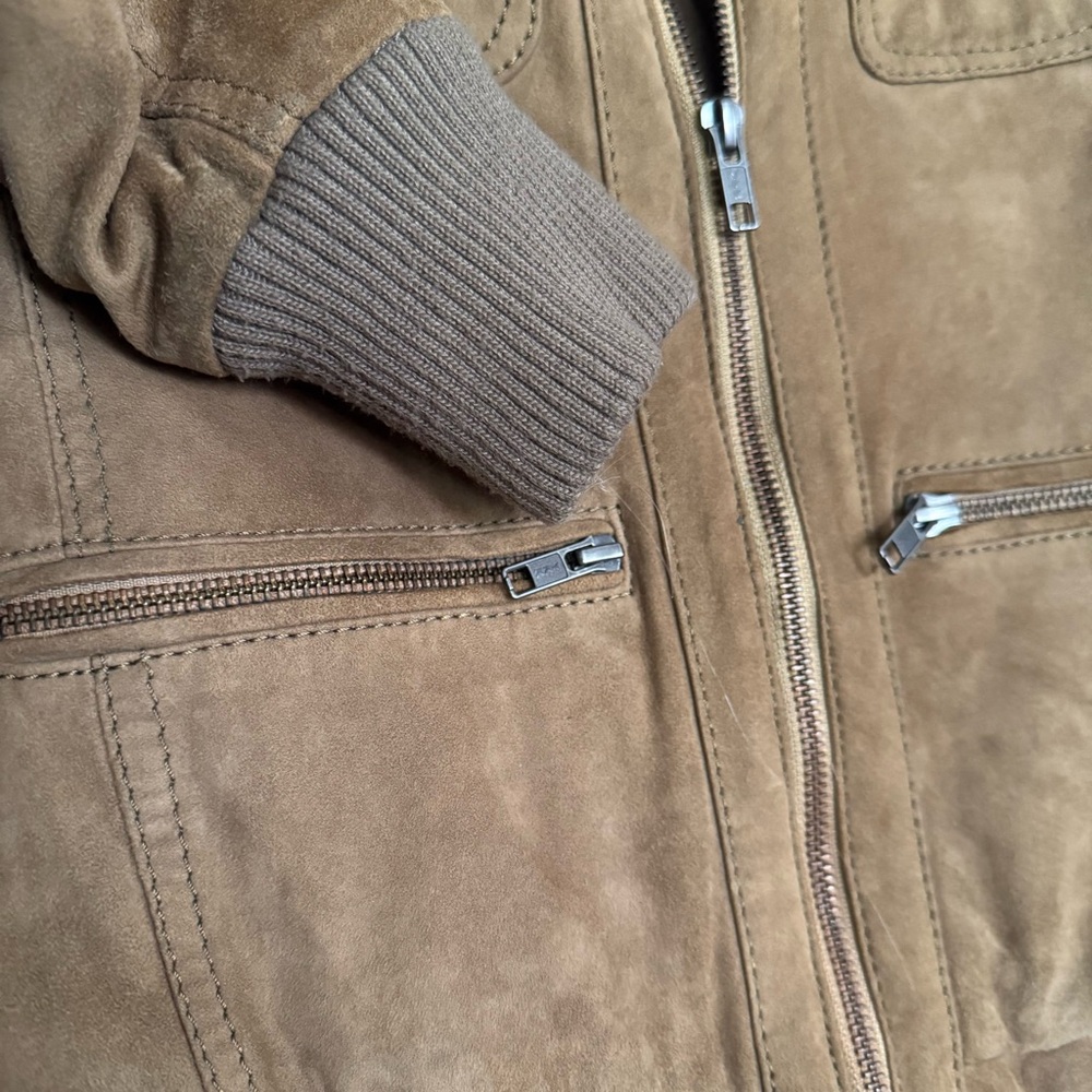 Sacoor Brothers 100% GENUINE LEATHER Light Jacket Unisex Size S - Picture 5 of 16